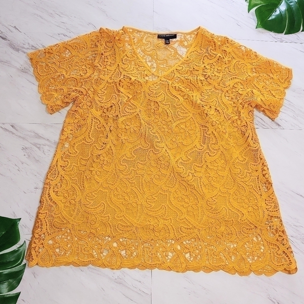Lane Bryant yellow top
